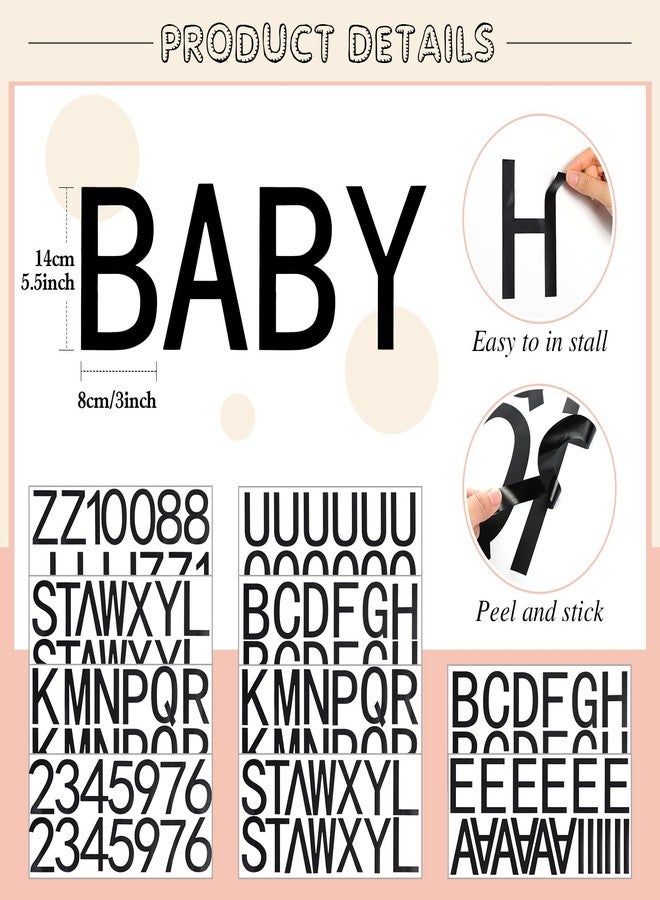 Dunzoom 134 Pc DIY Letter Sign Kit for Customizable Happy Birthday Gender Reveal Balloon Arch Decorations Make Your Own Letter Sticker Kit for Birthday Party Baby Shower - Image 5